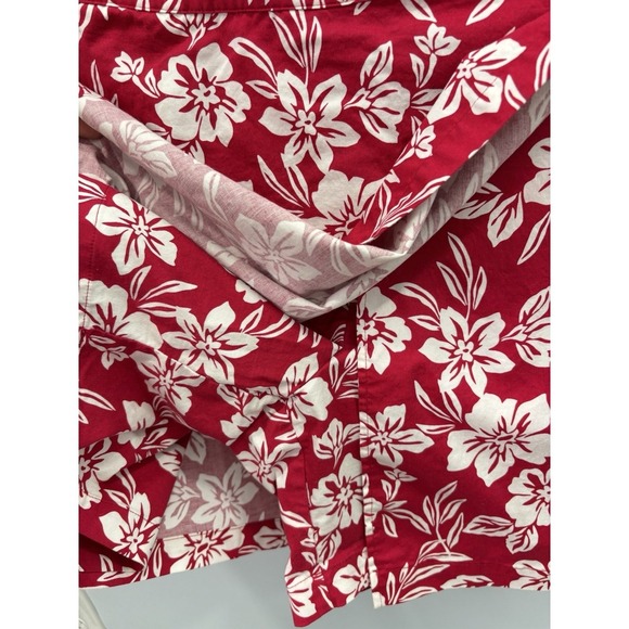 Jennifer Moore Red Floral Wrap Skort Women's Size 12 Hawaiian Resort - Picture 6 of 12